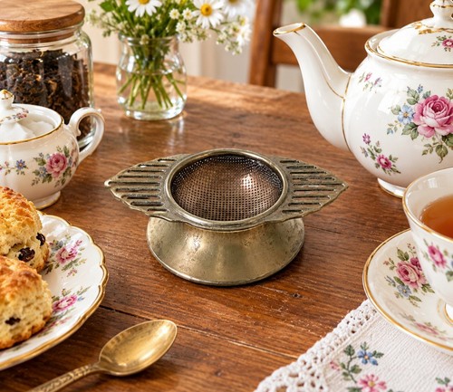 Vtg silver plated tea - vtg, silver-plated